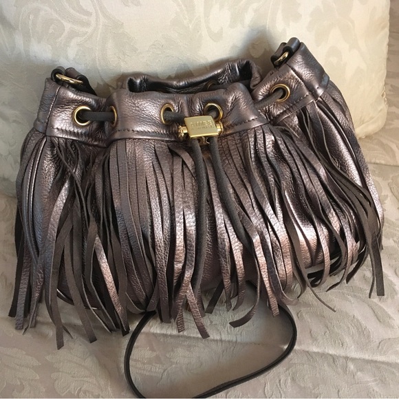 Aimee Kestenberg Pebble Leather Fringe Crossbody - Picture 1 of 8